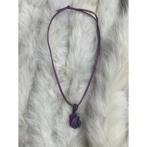 Necklace purple stone
